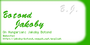 botond jakoby business card